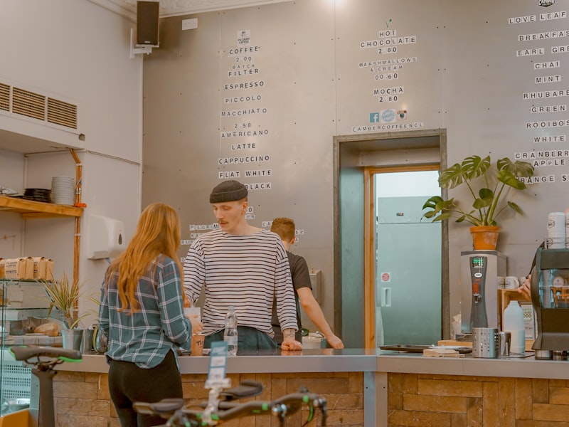 Professional café interior reference